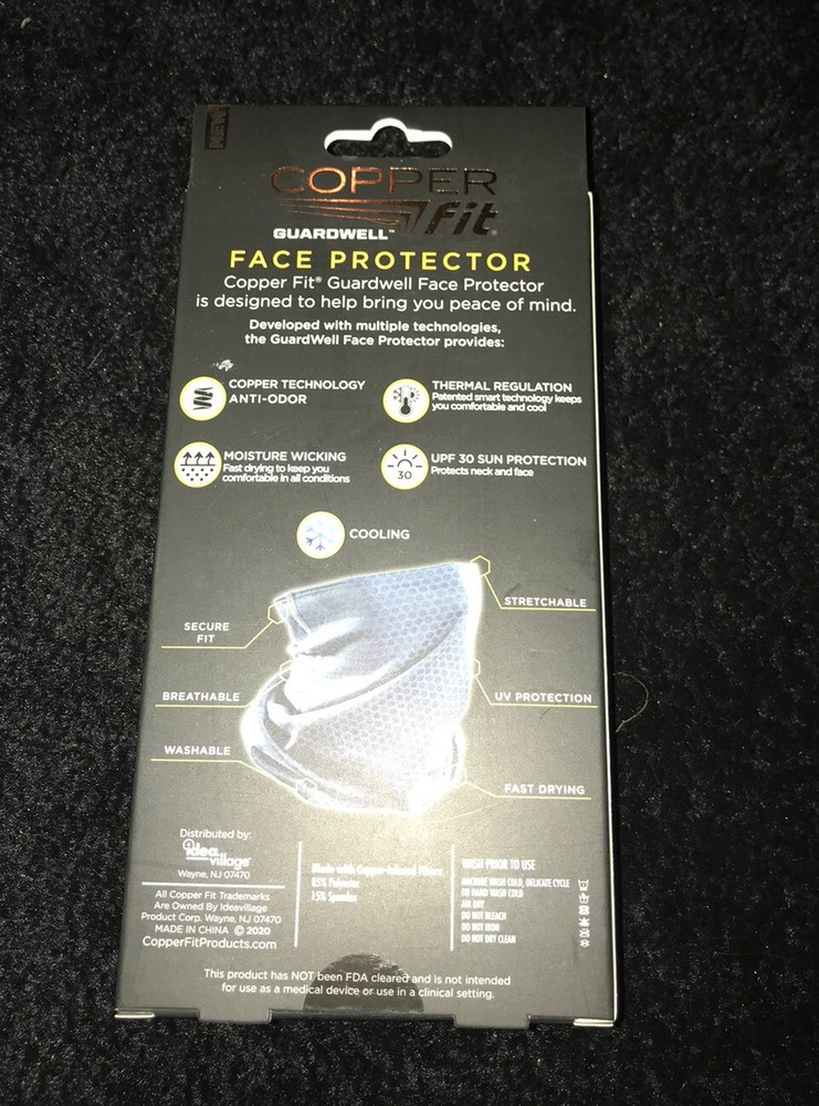 Guardwell Copper Fit Face Protector Blue