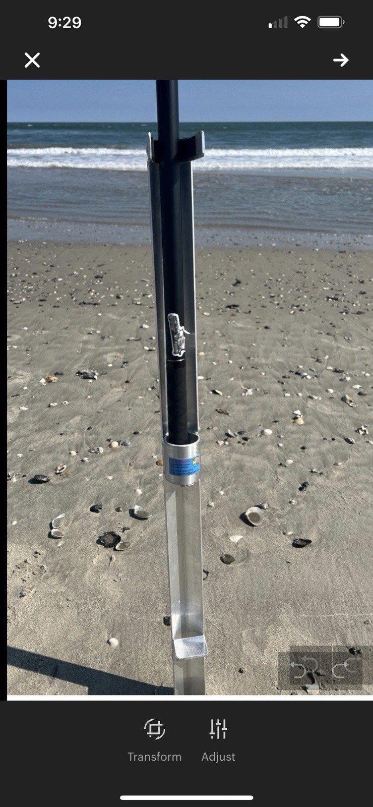 fishing rod Holder For Surf Beach / Sand Spike
