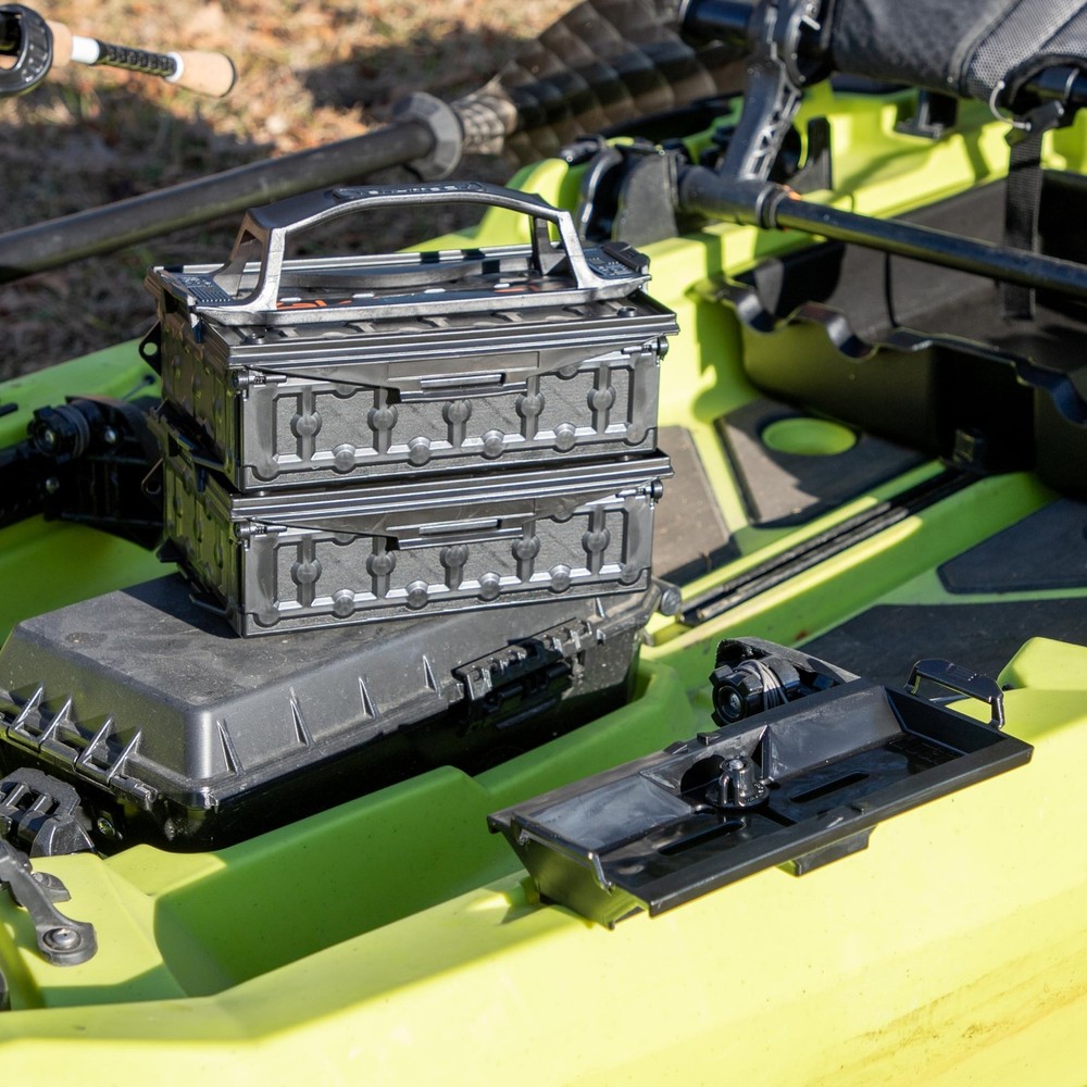 YakAttack Fully Loaded TracPak Combo Kit - Black | Includes 2 Stackable Stora...