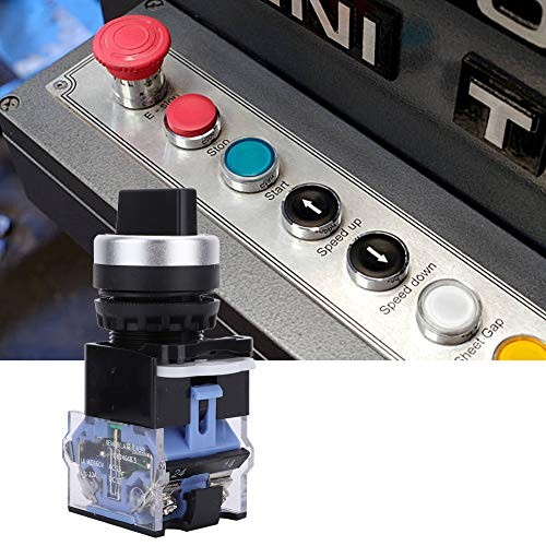 10Pcs Rotary Switch 3 Position 22mm Self Locking Changeover Selector Switch