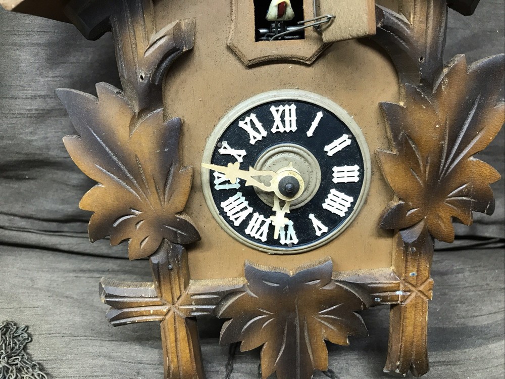 Vintage Wooden German Cuckoo Clock Untested
