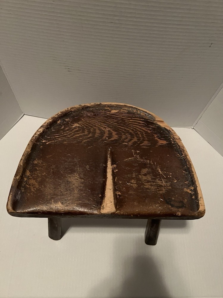 Antique Three Legged Tripod Milking Stool