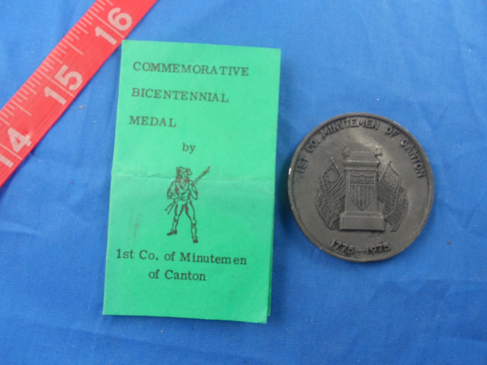 Revolutionary War 1st Company Minutemen of Canton Ohio Commemorative Coin 1975