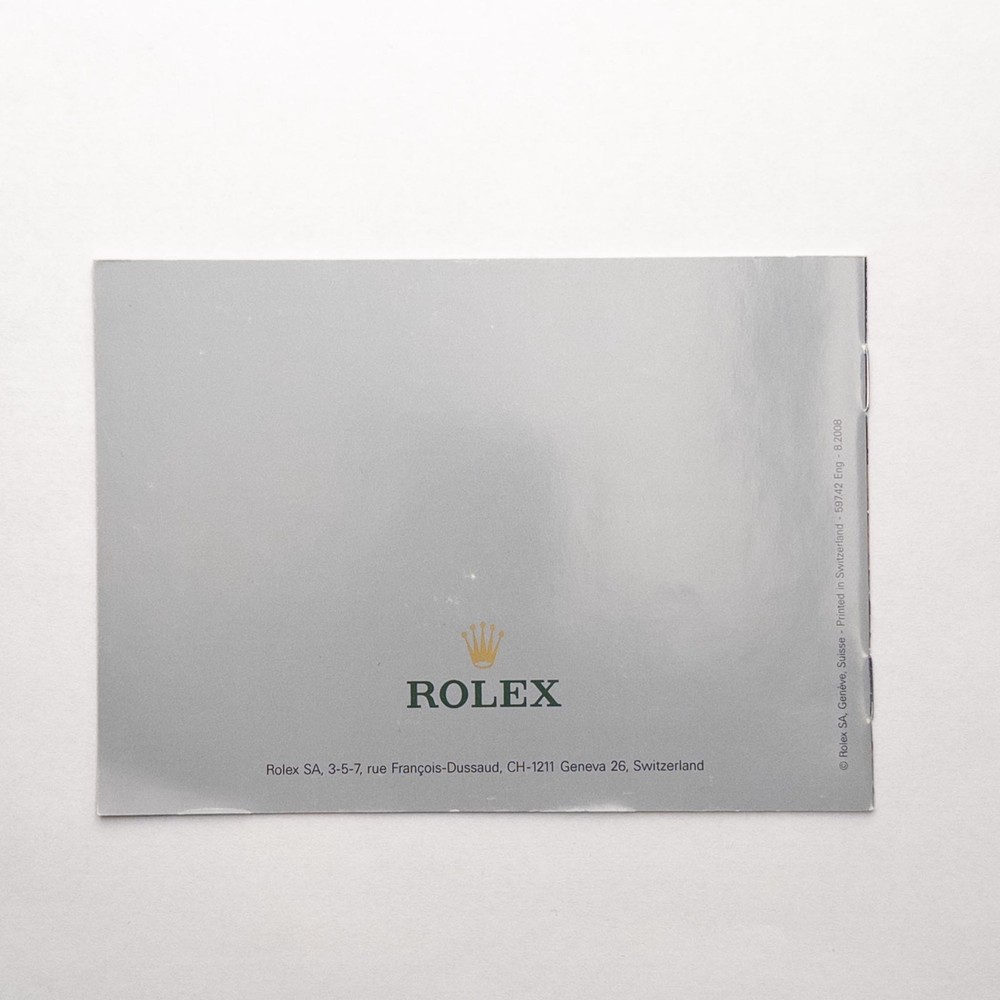 Rolex Explorer Booklet - Old Style