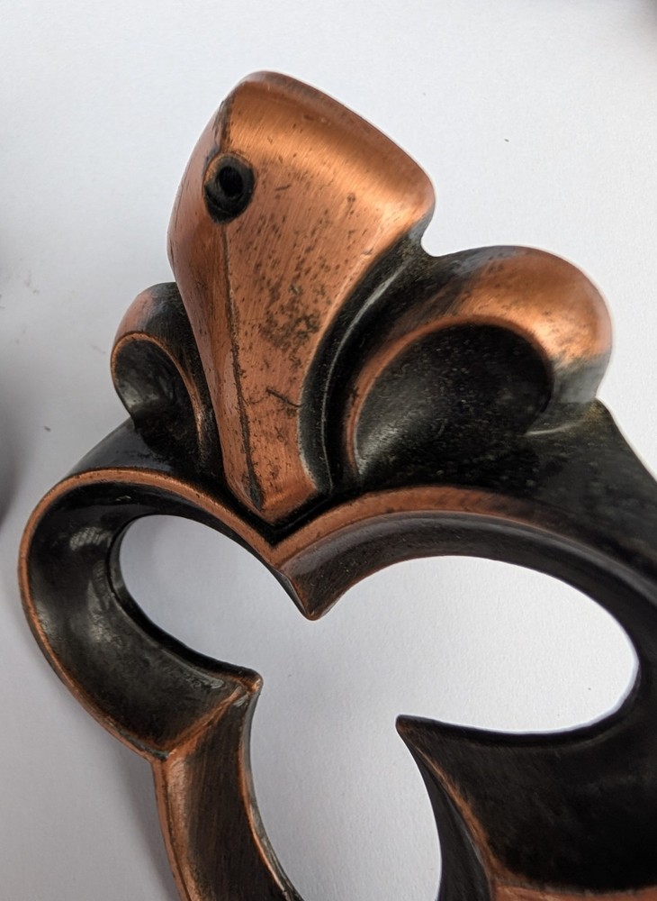 7 Fleur de lis Drawer Cabinet Pulls Knobs French Country Bronze Design Hardware