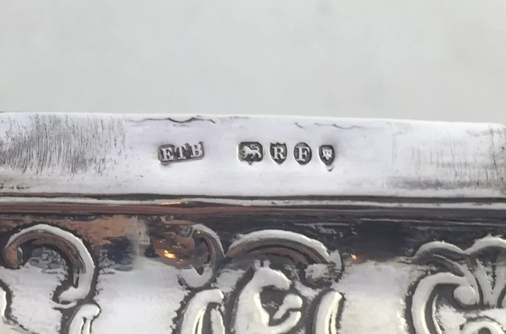 Dutch with London Import Hallmarks Sterling Solid Silver Snuff Box 1892 98.5g