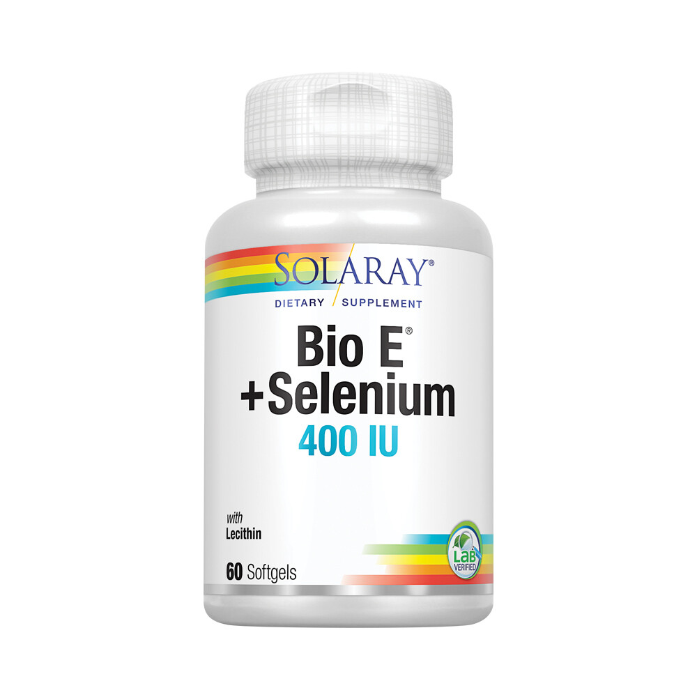 Solaray Bio Vitamin E with Selenium 400IU | 60 Softgels