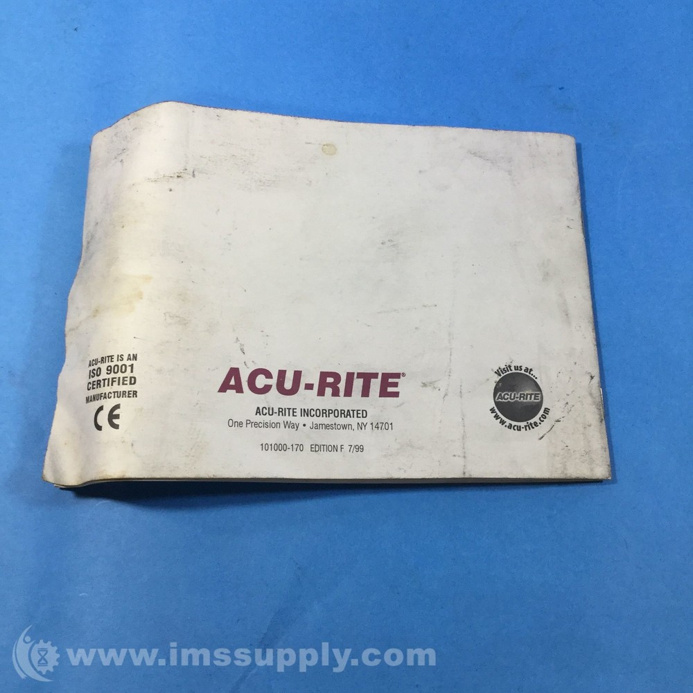 Acu Rite 101000-170 ENC 150 Reference Manual USIP