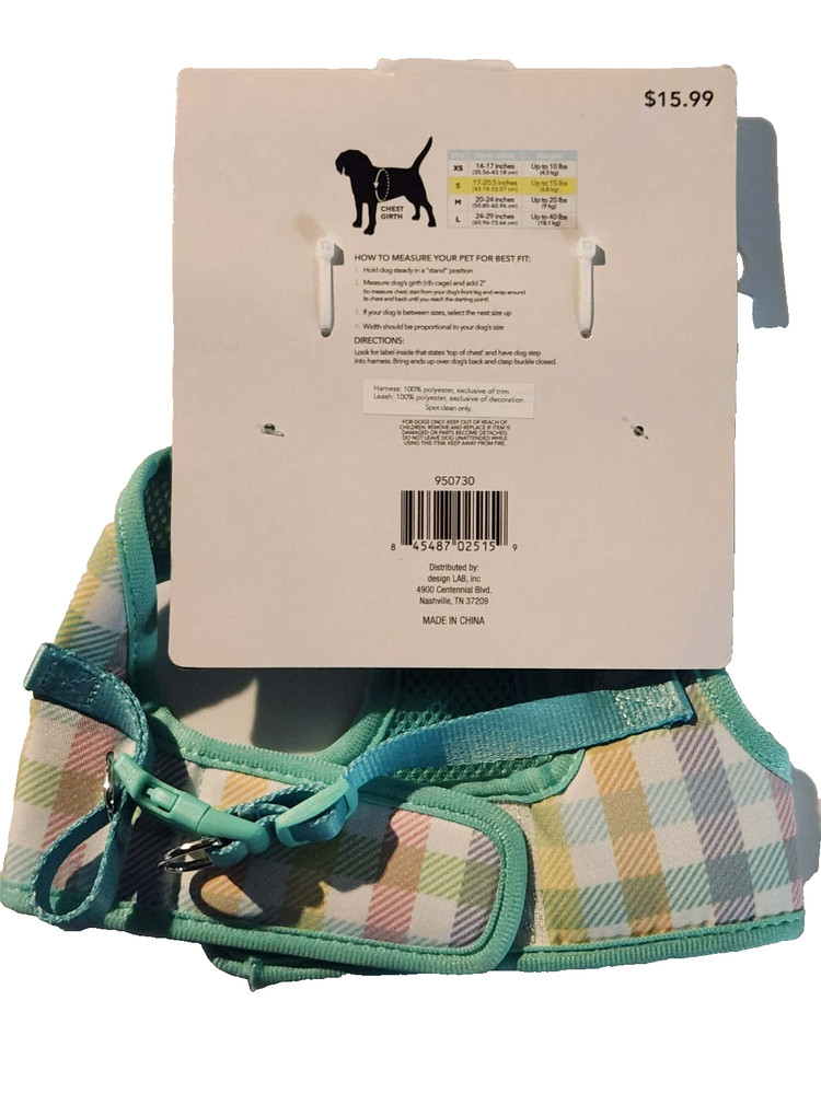 Buttons & Bones Celebrations Small Dog Harness & Leash Set