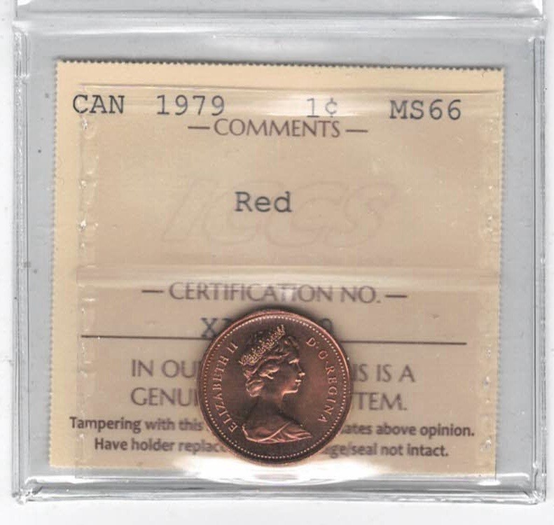 1979 Canada 1 Cent - ICCS MS66 - XAR 110