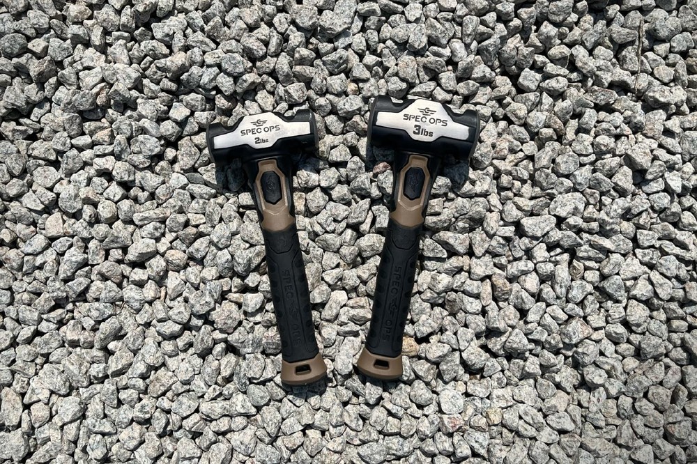 Spec Ops Tools Drilling Hammer, 3 lbs Sledge hammer with 3 lbs, Black/Tan
