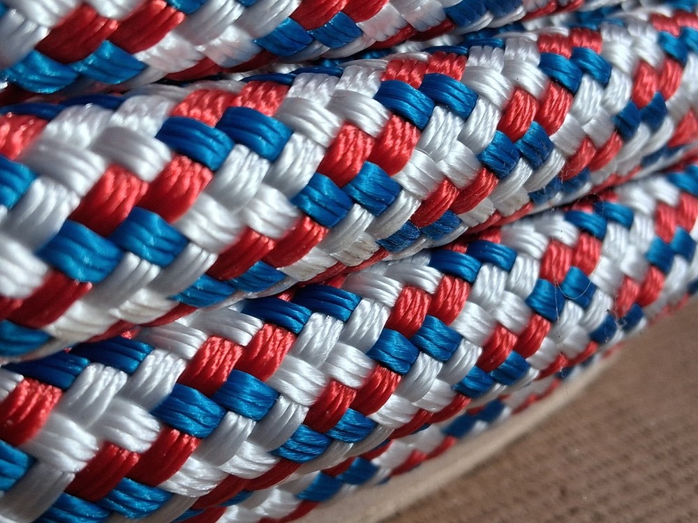 9/16 x 50 ft. Double Braid-Yacht Braid Polyester Rope. RWB