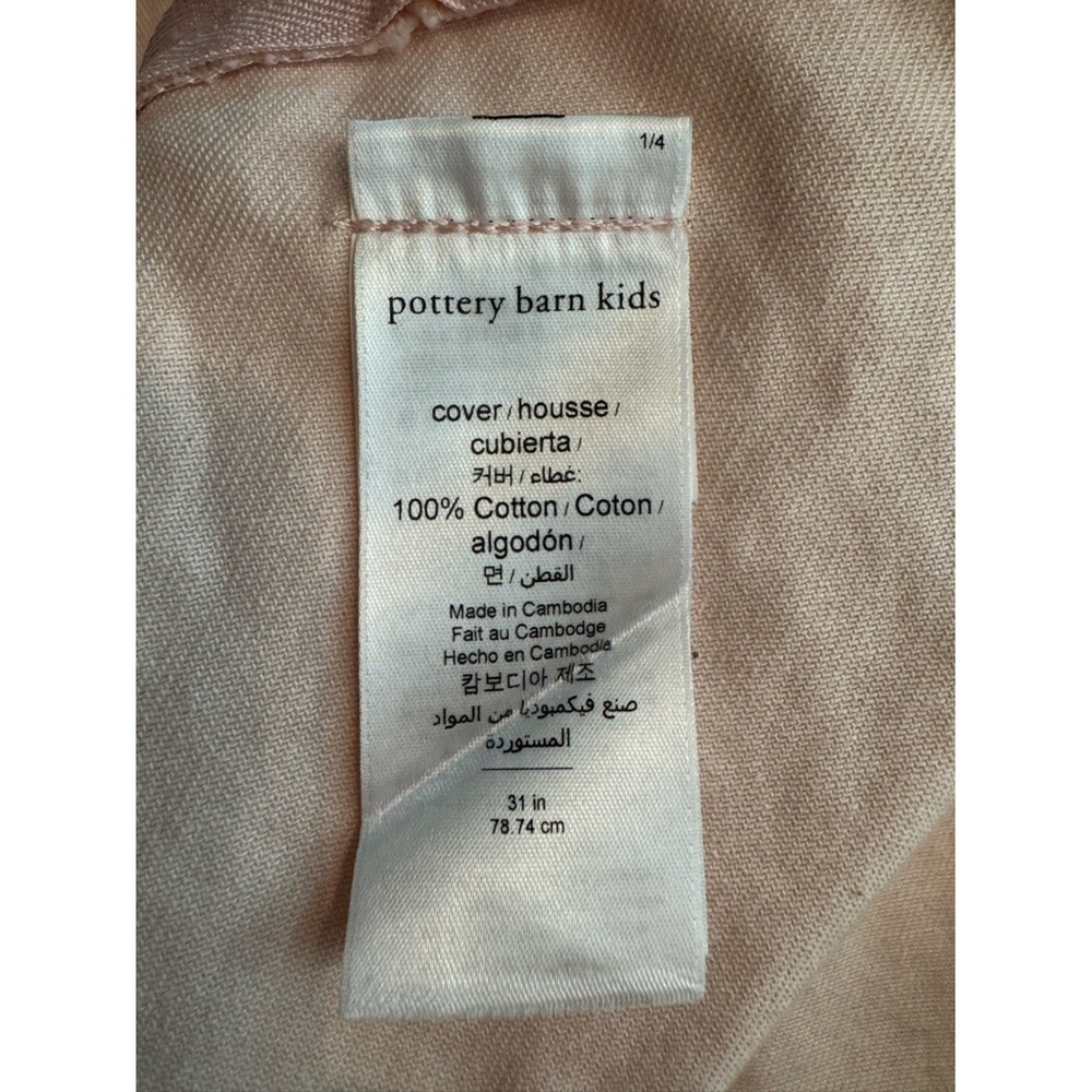 Pottery Barn Kids Bean Bag Cover Pink Coquette Fairy Comfy