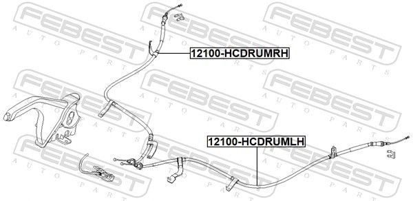 Cable Pull, parking brake