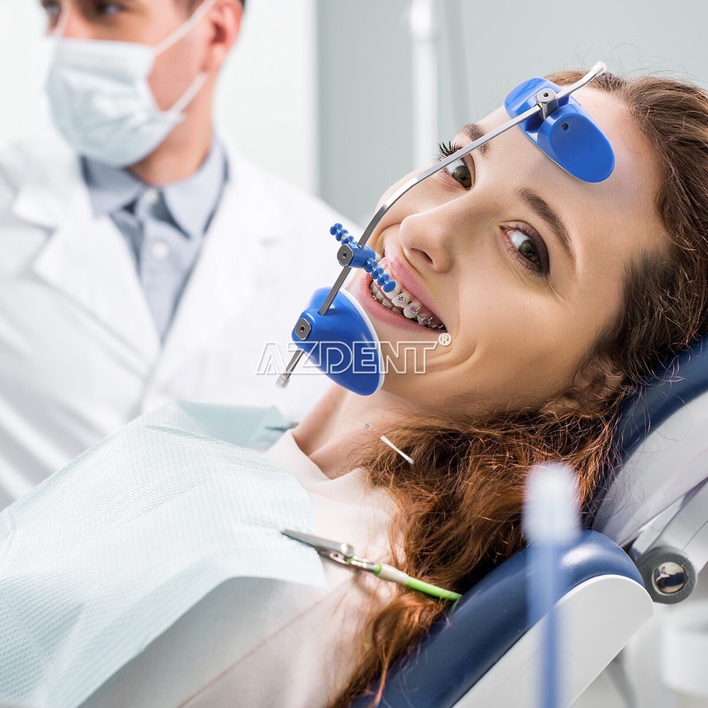 Dental Orthodontic Reverse Forward Pull Headgear Single Lever Adjustable