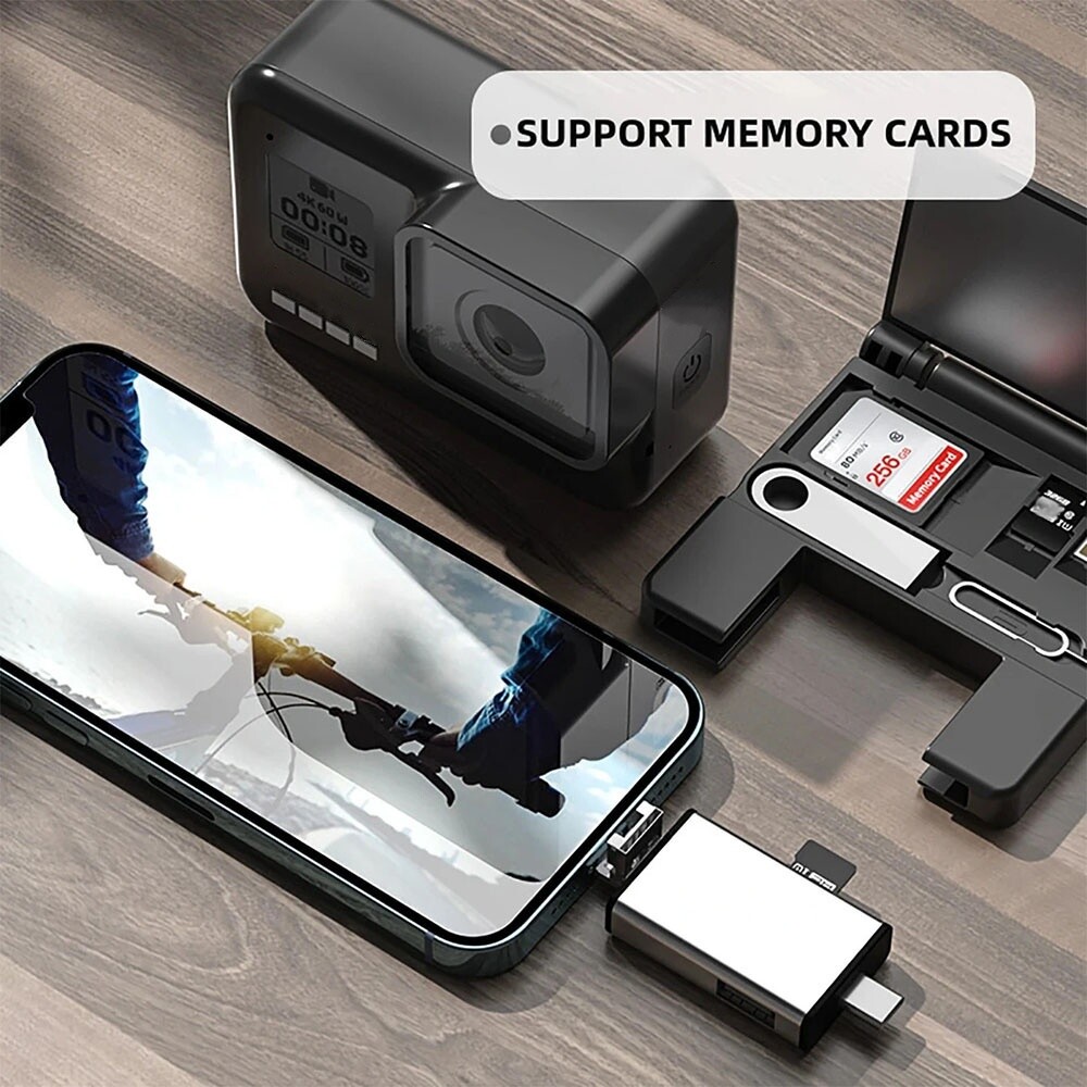 USB 3.0 SD Card Reader for PC, Laptop, Mac, Windows, Linux, Chrome, iPhone, iPad