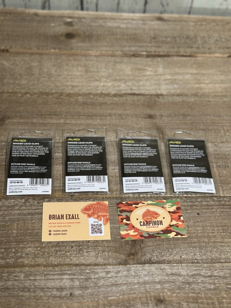 Avid Carp Ringed Lead Clips - 4 Pack Bundle