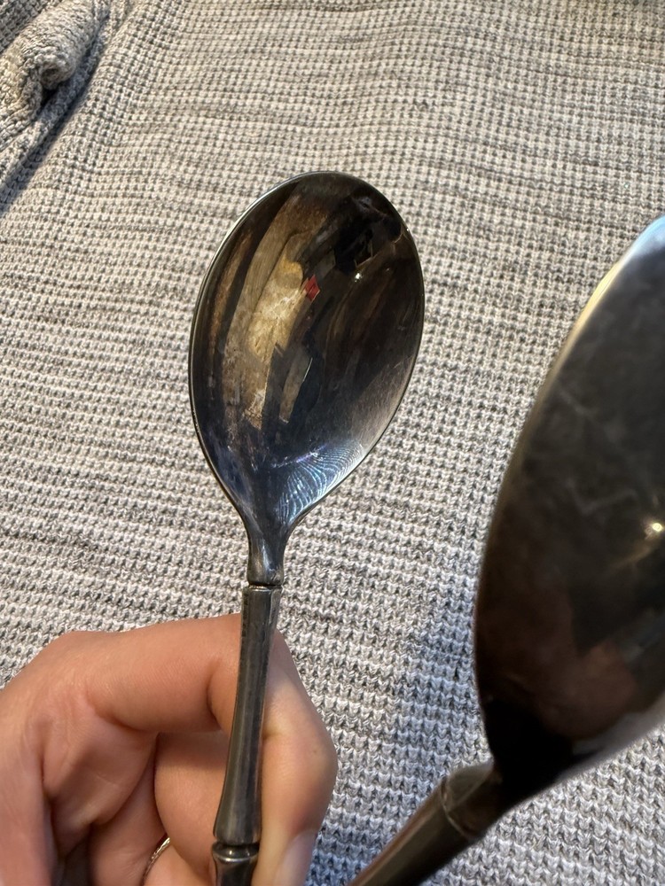 Silver Plated Salad Tongs, ITALY, 9’’