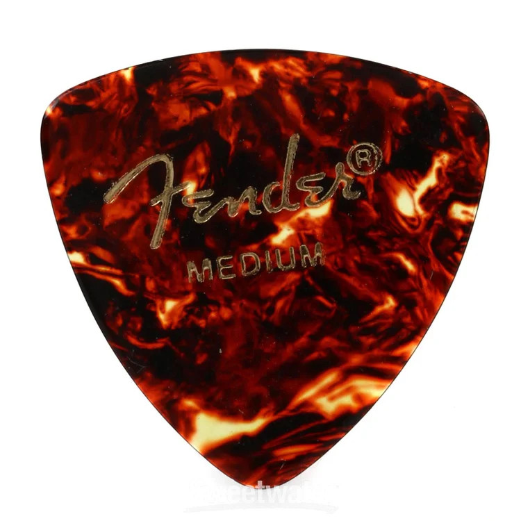 Fender 346 Shape Classic Celluloid Picks - Medium Tortoise Shell (12-pack)