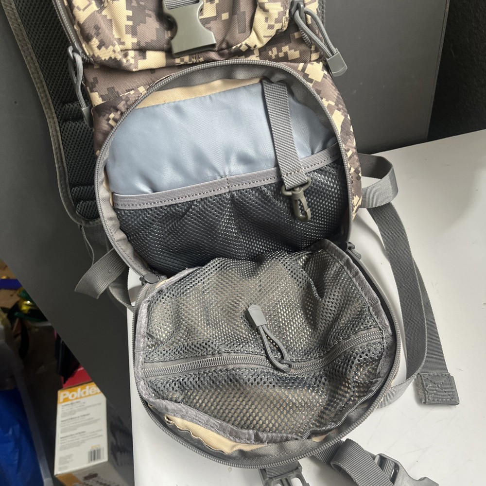 Desert Camo Tactical Molle Hydration Backpack NO BLADDER