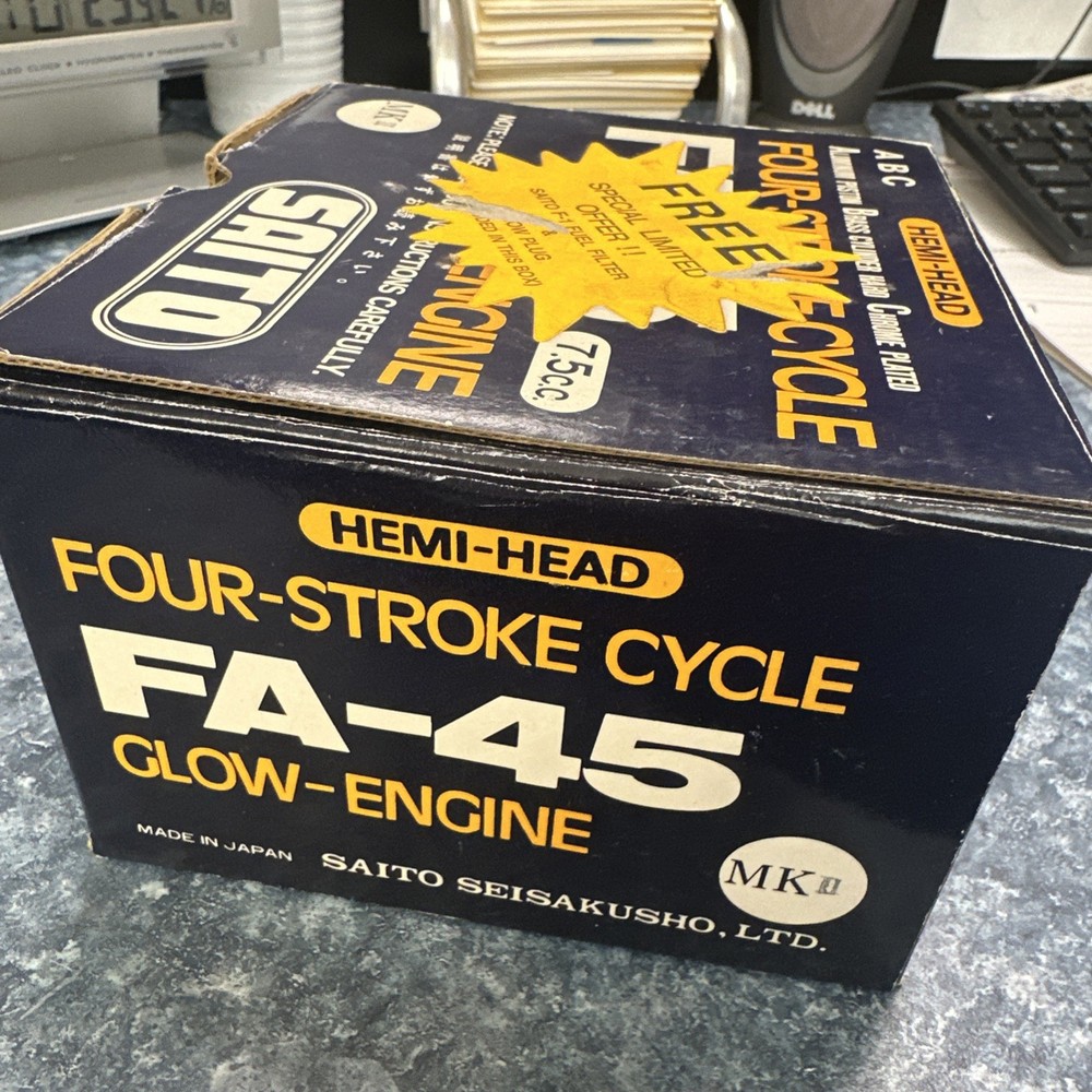 SAITO Hemi-Head Four-Stroke FA-45 RC Airplane Engine