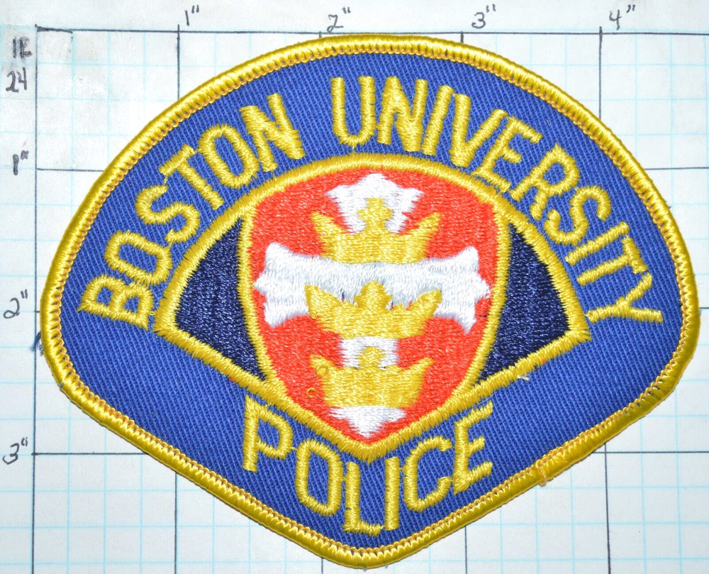MASSACHUSETTS, BOSTON UNIVERSITY POLICE DEPT PLASTIC BACK PATCH
