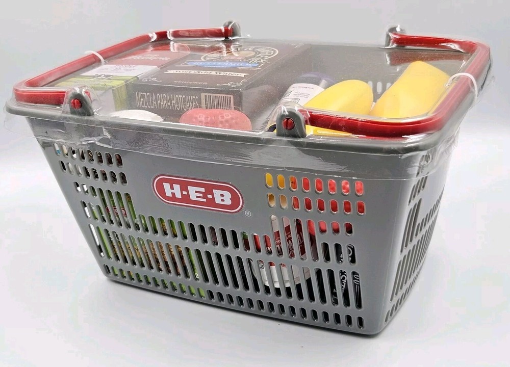 H-E-B Beyond Imagination Partner Accessory Set Play HEB Hand Shopping Basket New