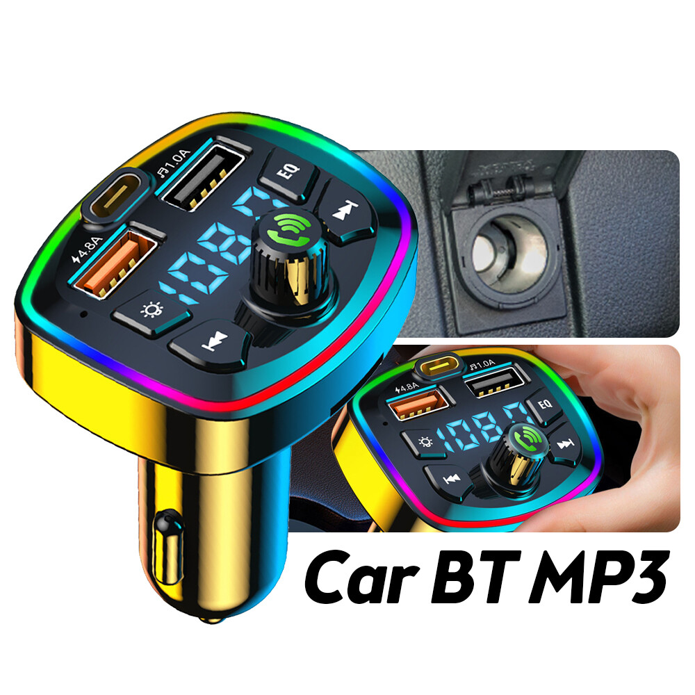 Wireless Car Bluetooth FM Transmitter MP3 Audio USB Charger Adapter Handsfree