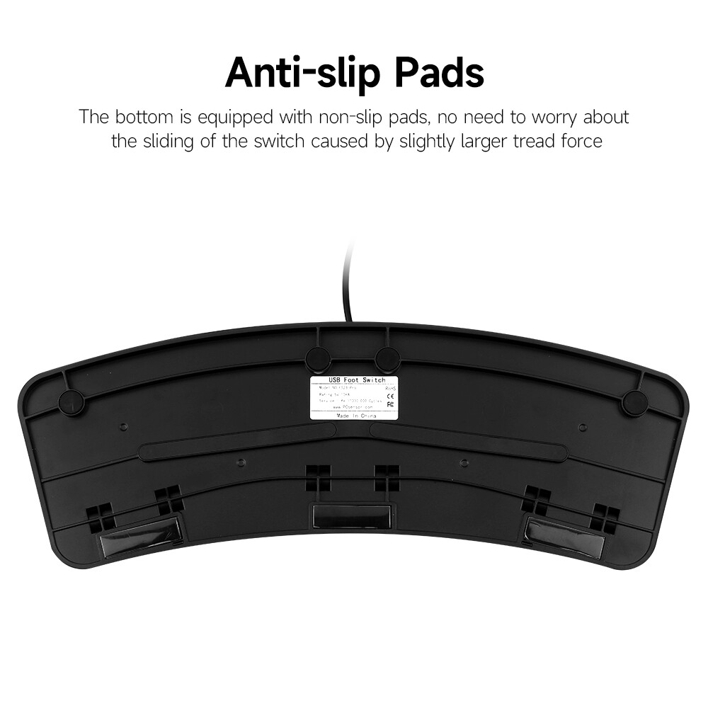 FS23- USB Triple Foot Switch Multifunctional Customized Foot Pedal V5M6