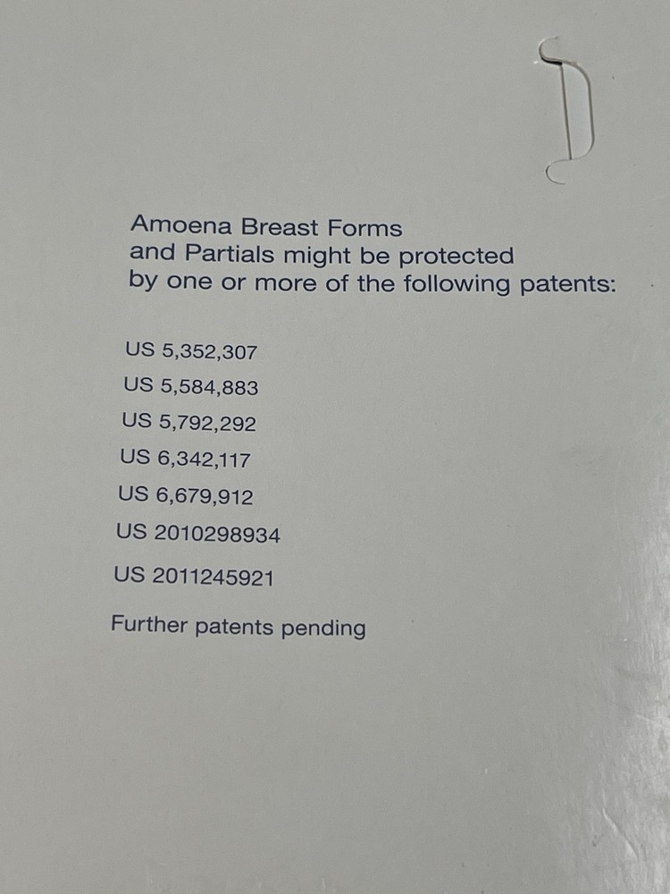 Amoena 442 Essential Light 2S Breast Form Prosthesis Size 7