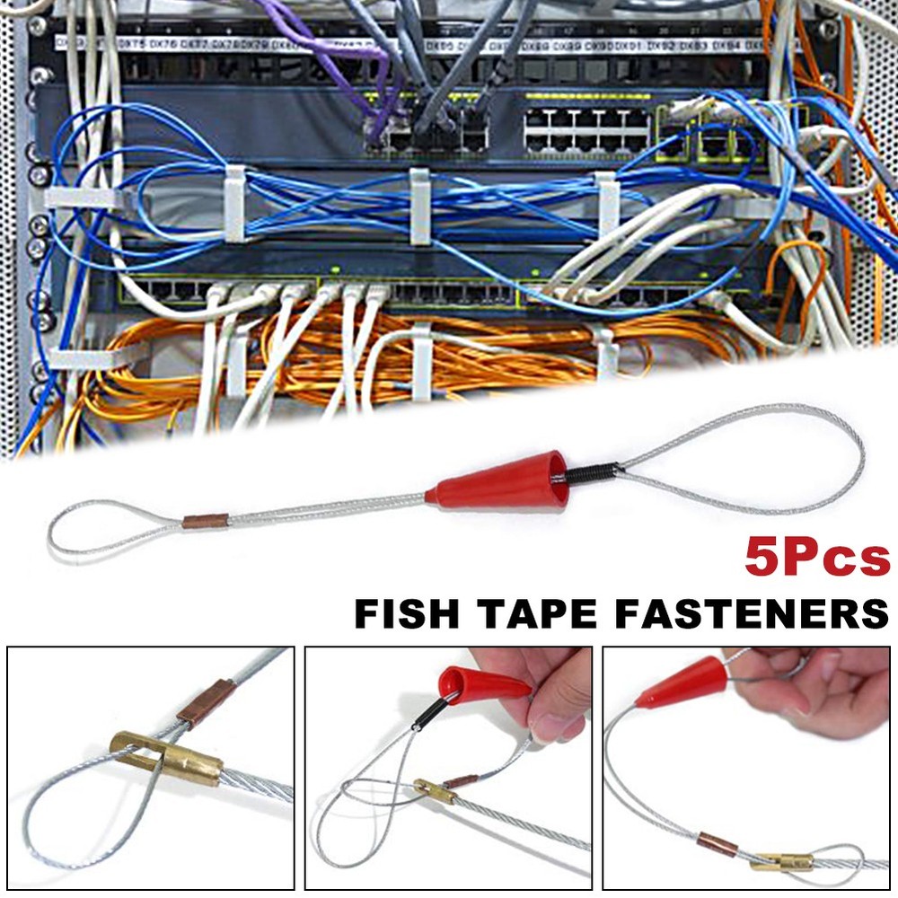 Portable Wire Traction Fish Tape Fastener for Electrical Fish Tape Cable Puller