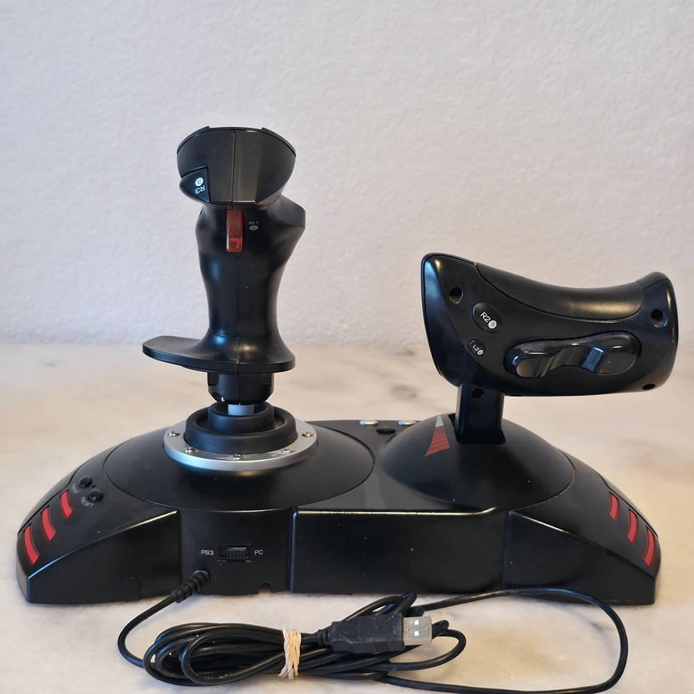 Thrustmaster T.Flight Hotas X  Flight Stick Simulator Joystick Throttle PC PS3