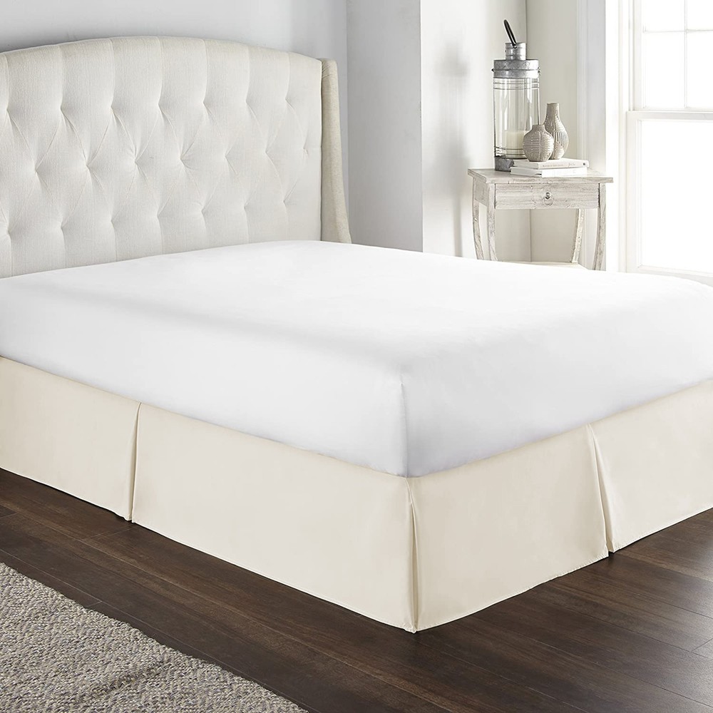 Lovely Solid Ivory Sheet Collection 1000/1200 TC 100% Cotton