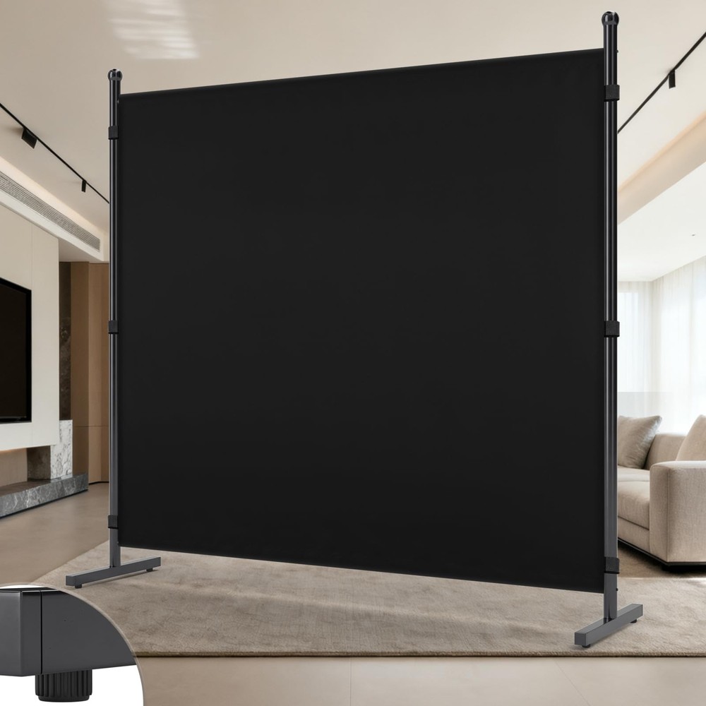 Room Divider, Freestanding Single Panel Privacy Screen, Portable Temporary Wa...