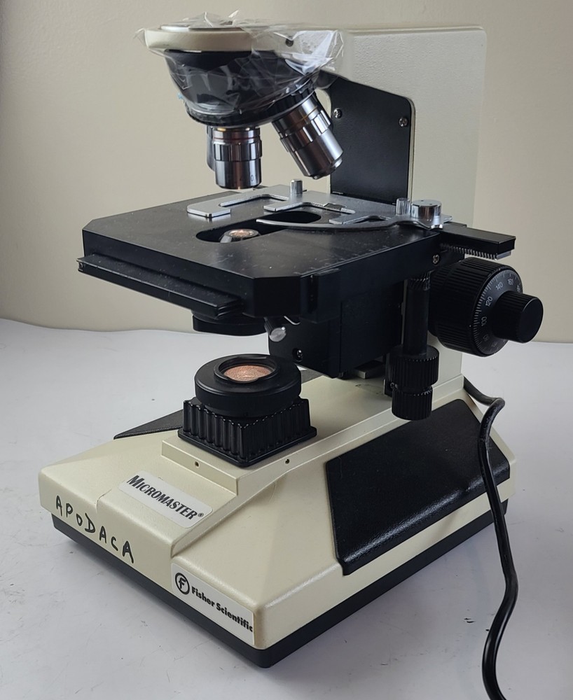 Fisher 12-561B Micromaster Microscope With Objectives