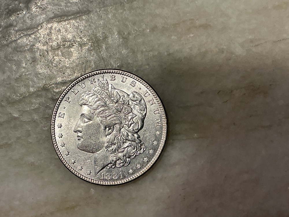 1881 Silver Morgan Dollar AU