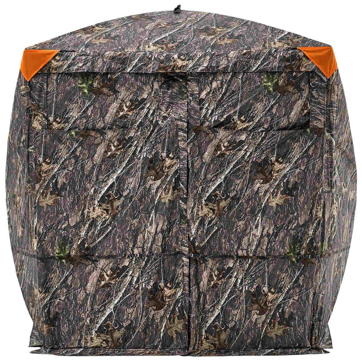 Portable Hunting Blind See Through Ground Deer Blinds 4-5 Person Carrying Bag
