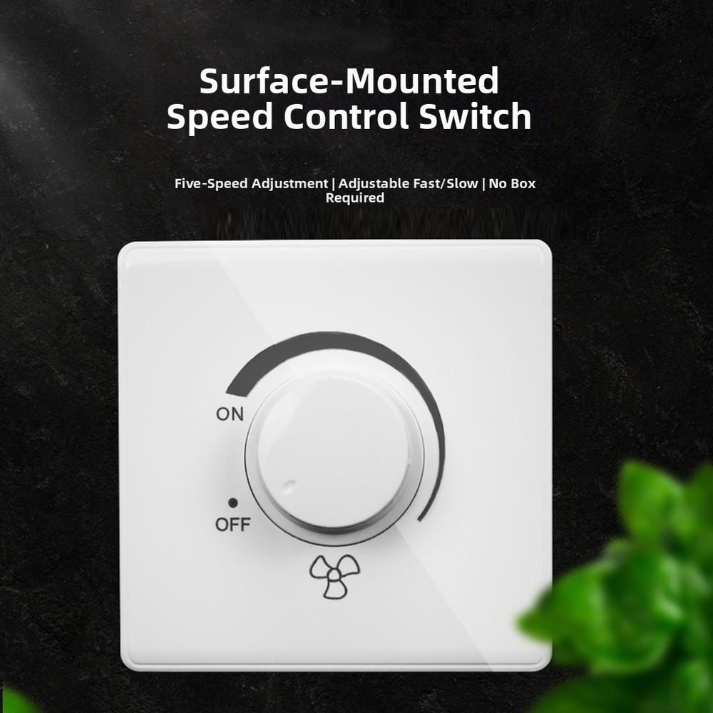 Ceiling Fan Knob Speed Controller For surface Mounted for Easy Installation ABS