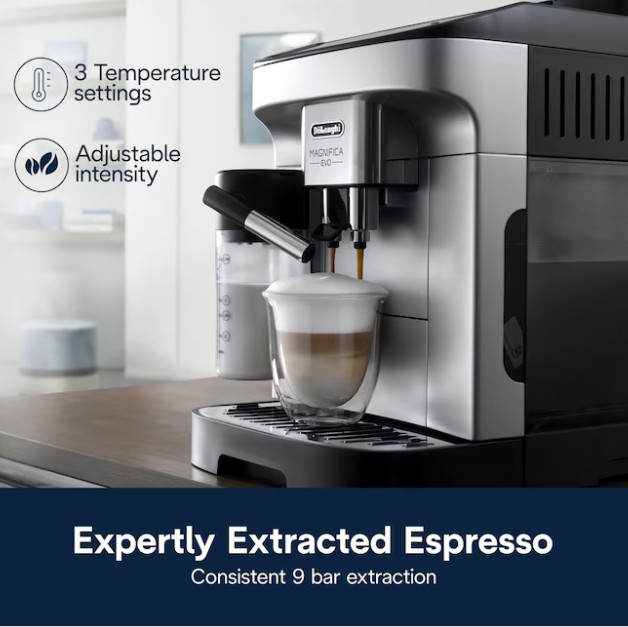 DeLonghi Magnifica Super automatic Stainless steel Programmable Espresso Machine