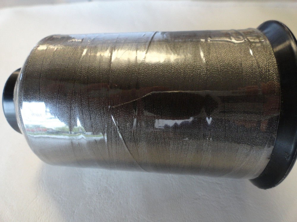 VISION POLY UV SEWING MACHINE THREAD SPOOL PAIR (2) 650Q GREY (5500 YARDS)