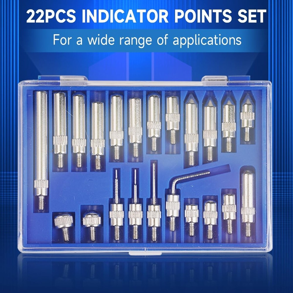 Dial Indicator with Magnetic Base 0.001"Precision Gauge Test Indicator Point Set