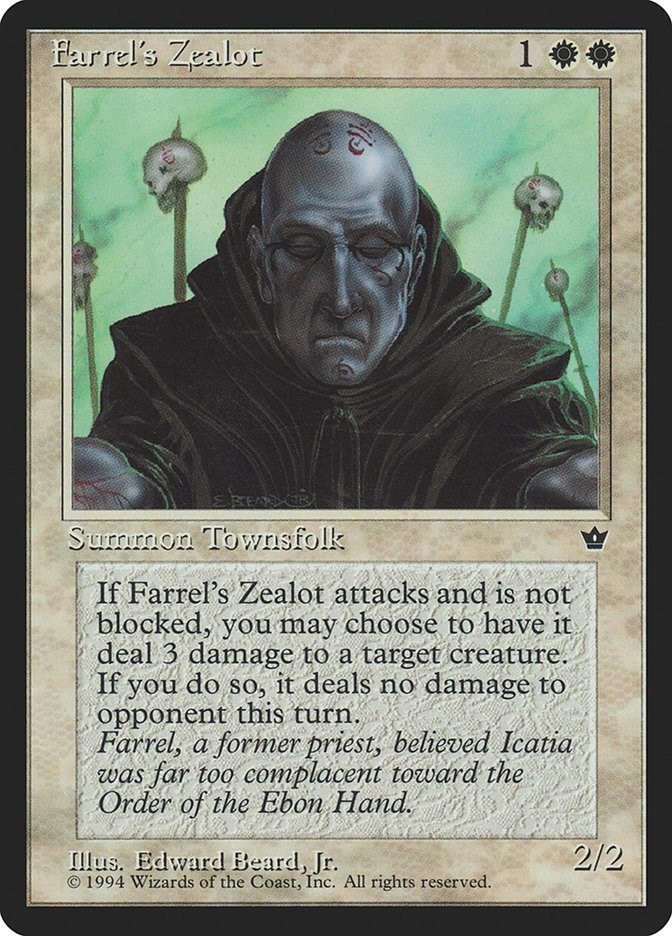Farrel's Zealot (Beard, Jr.) Fallen Empires N/A MTG MP