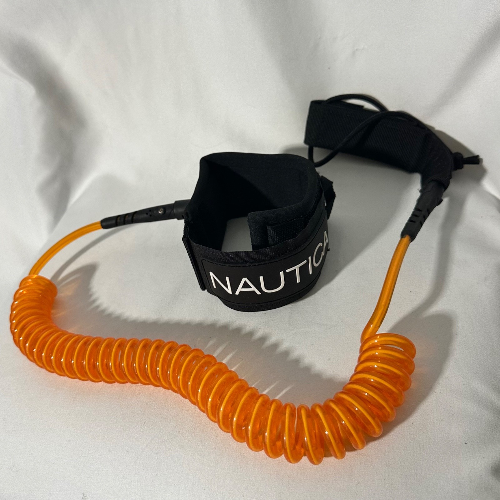 Nautica SUP Paddle board Or Surf Leash – Coiled Cord, Neoprene Ankle Strap