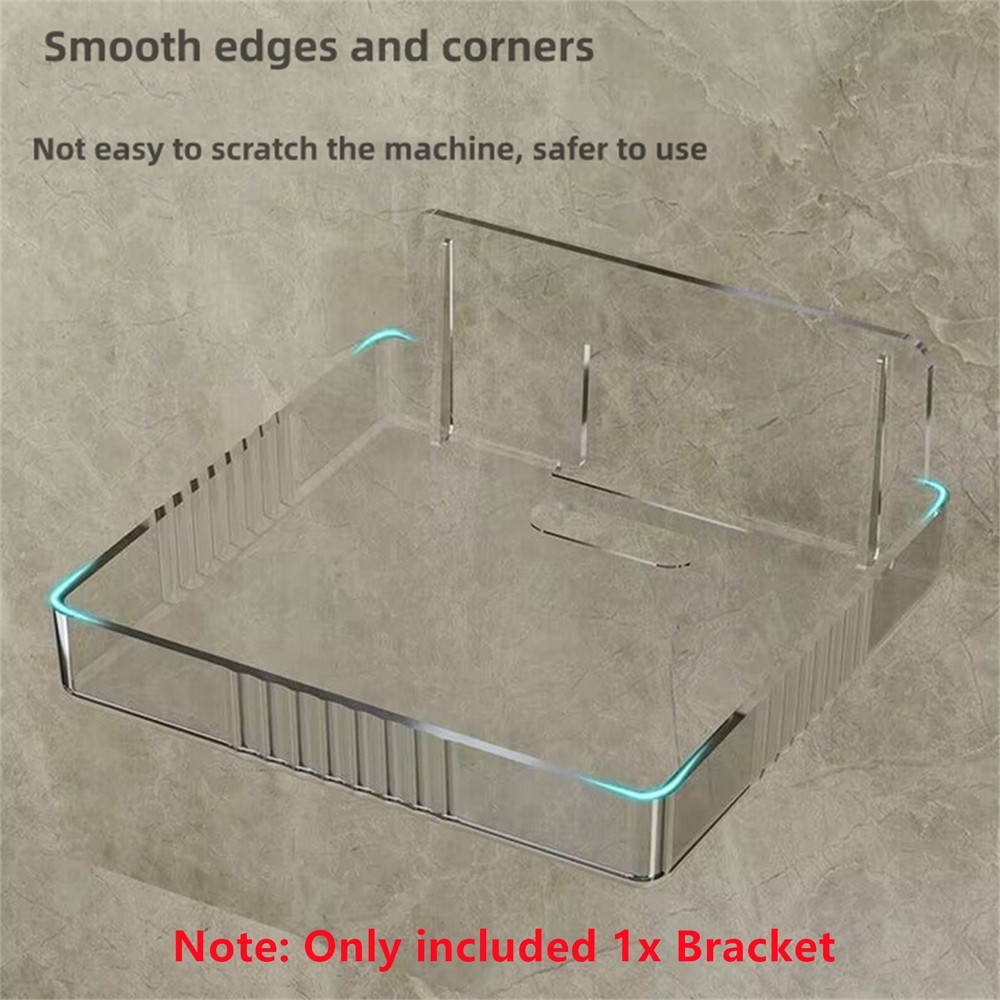 2x Storage Bracket Holder Shock-proof Router Tv Box Wall-mounted Kit Universal