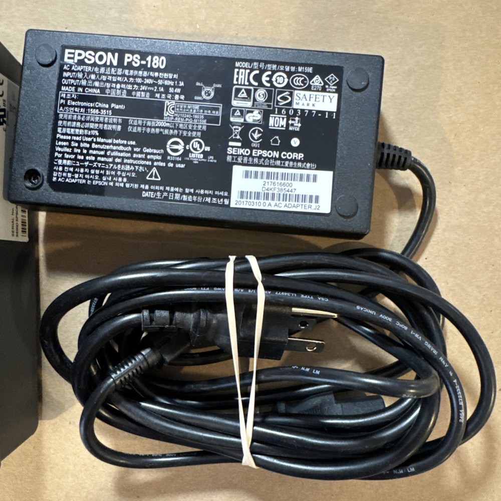 EPSON TM-T88V M244A Thermal POS Label Receipt Printer w/ Adapter