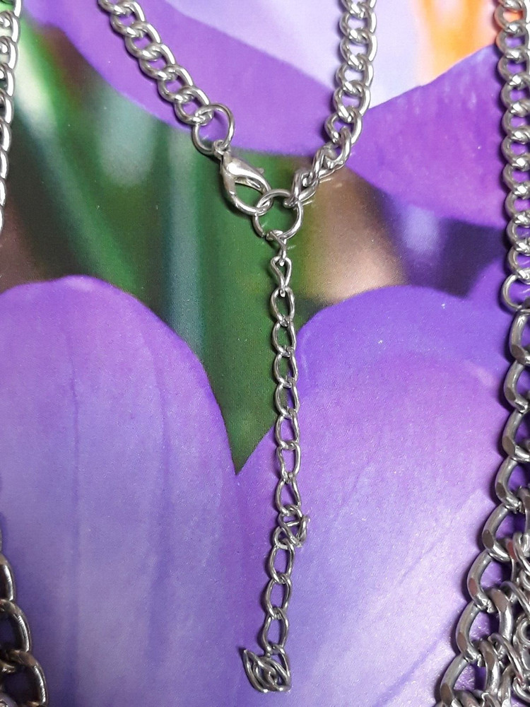 Fuchsia Artisan Lucite Dangle Multi Bead Necklace