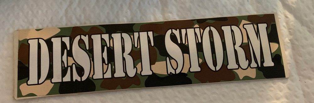 Desert Storm Bumper Sticker-Camouflage