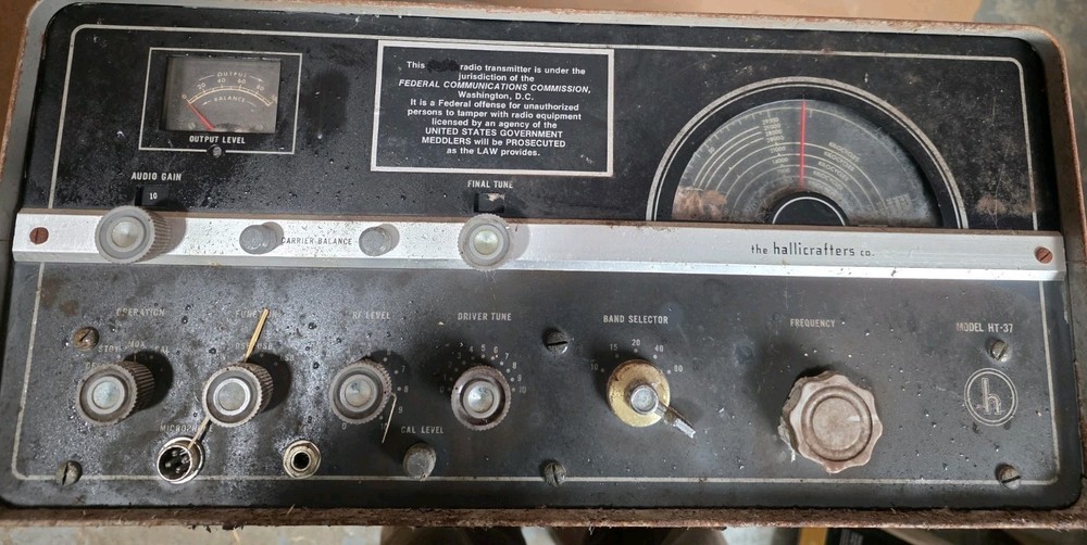 Hallicrafters Model HT-37 Transmitter HAM SWR *Not TESTED Parts Only