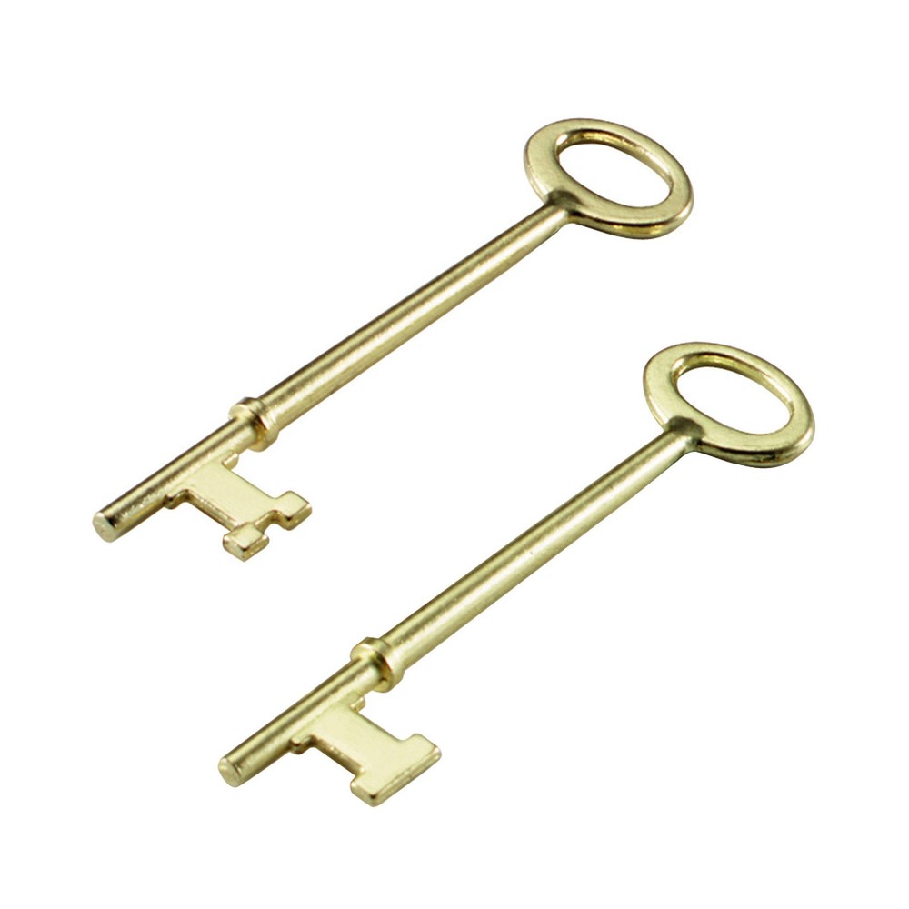 Skeleton Key 3-1/4" Length with Flat & Notch Tips for Antique Locks - Use