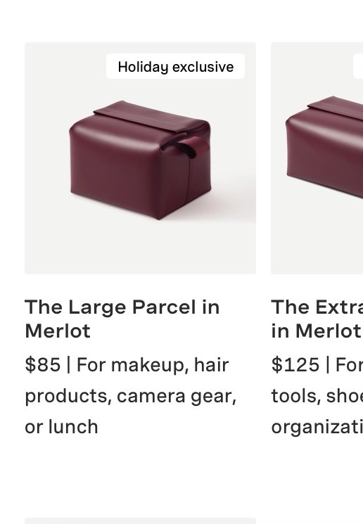 Cadence Large Magnetic Parcel NEW NIB Holiday Red Merlot Limited Edition